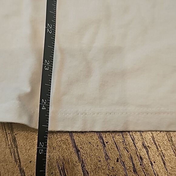 White quarter sleeve top size L Anne Klein sport - Picture 6 of 9